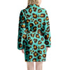 Teal Cheetah Women's Robe-grizzshop