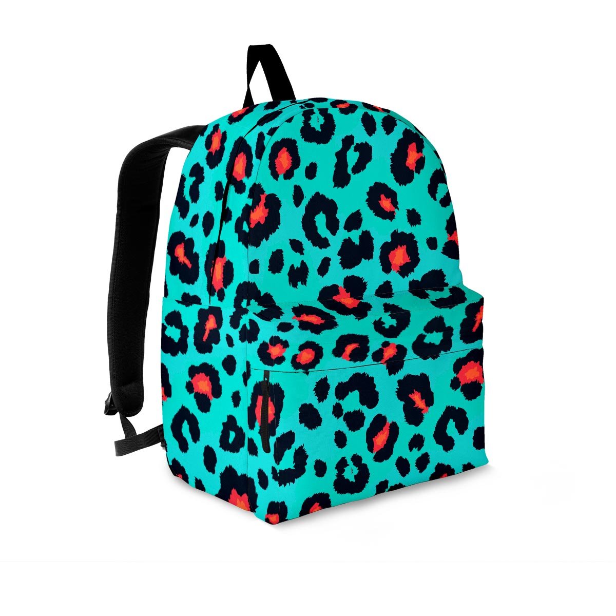 Teal Leopard Backpack-grizzshop