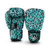 Teal Leopard Boxing Gloves-grizzshop