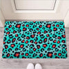 Teal Leopard Door Mat-grizzshop