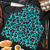 Teal Leopard Men's Apron-grizzshop