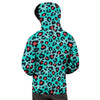 Teal Leopard Men's Hoodie-grizzshop