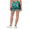 Teal Leopard Mini Skirt-grizzshop