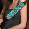 Teal Leopard Seat Belt Cover-grizzshop