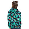 Teal Leopard Women's Hoodie-grizzshop