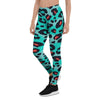 Teal Leopard Women's Leggings-grizzshop