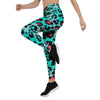 Teal Leopard Women's Leggings-grizzshop