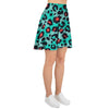 Teal Leopard Women's Skirt-grizzshop