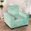 Teal Marble Armchair Cover-grizzshop