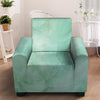 Teal Marble Armchair Cover-grizzshop