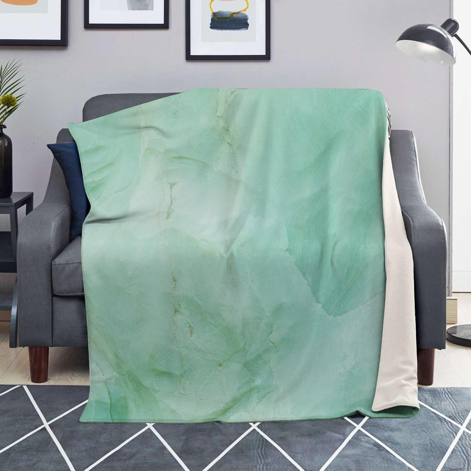 Teal Marble Blanket-grizzshop