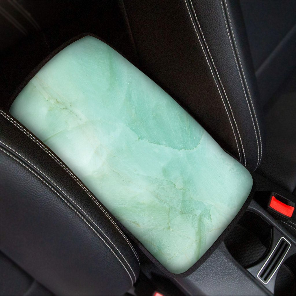 Teal Marble Car Console Cover-grizzshop