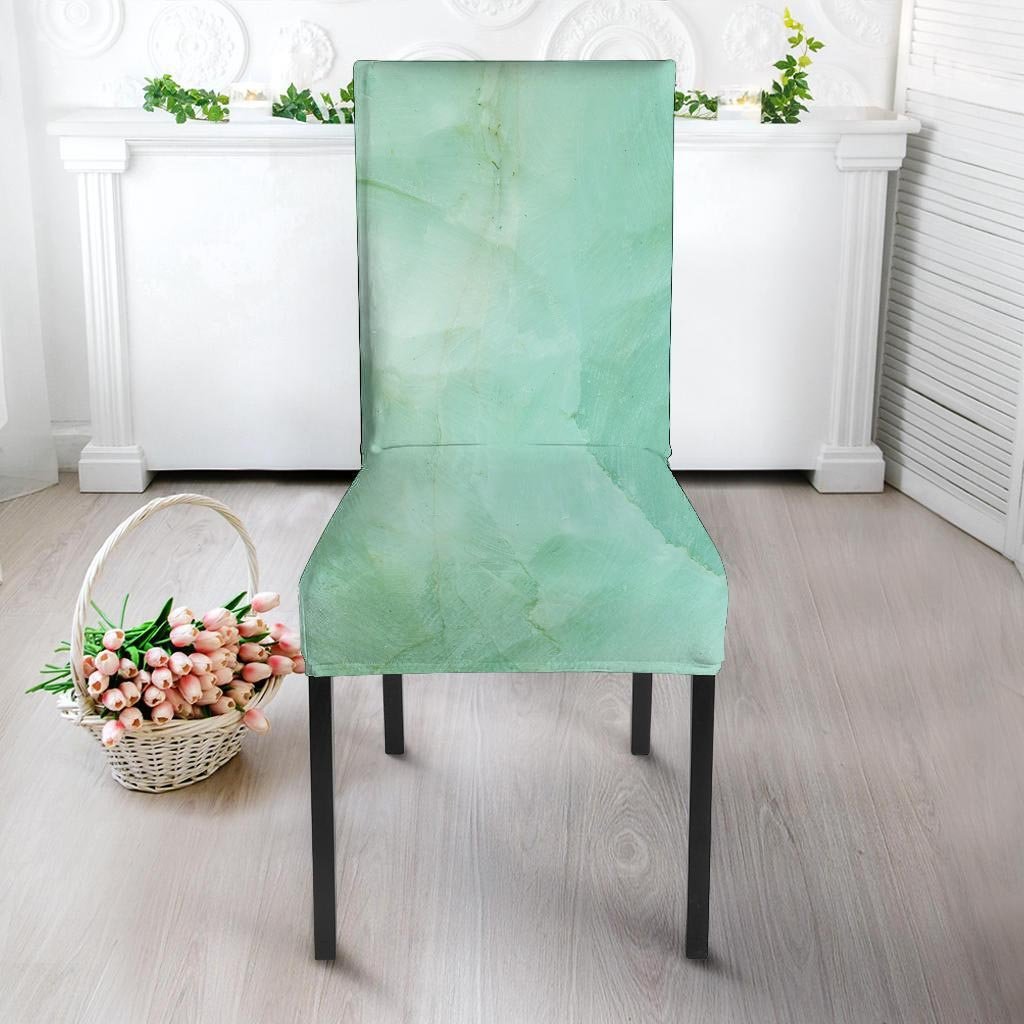 Teal Marble Chair Cover-grizzshop