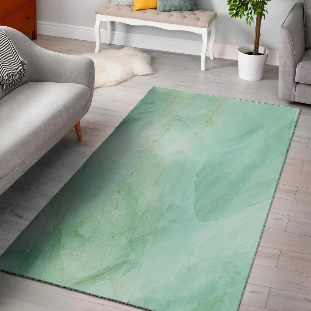 Teal Marble Floor Mat-grizzshop