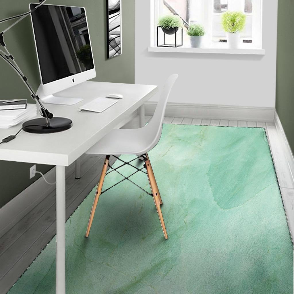 Teal Marble Floor Mat-grizzshop