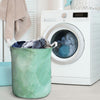 Teal Marble Laundry Basket-grizzshop