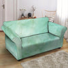 Teal Marble Loveseat Cover-grizzshop