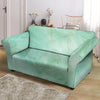 Teal Marble Loveseat Cover-grizzshop