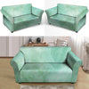 Teal Marble Loveseat Cover-grizzshop