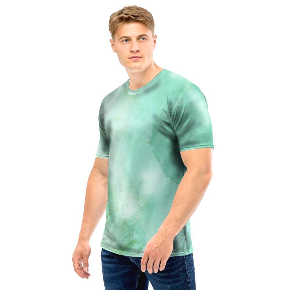 Teal Marble Men T Shirt-grizzshop