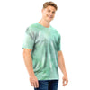 Teal Marble Men T Shirt-grizzshop