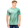 Teal Marble Men T Shirt-grizzshop