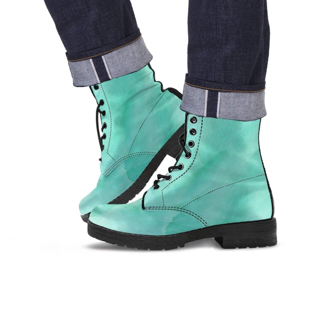 Teal Marble Men's Boots-grizzshop