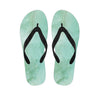 Teal Marble Men's Flip Flops-grizzshop