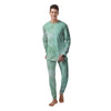 Teal Marble Men's Pajamas-grizzshop