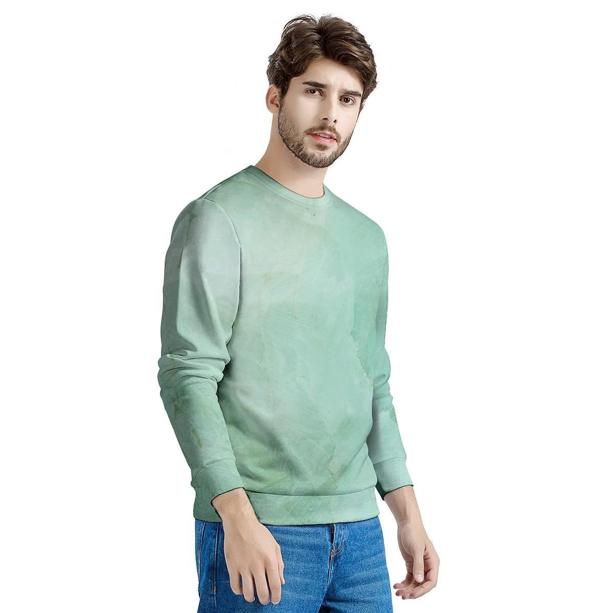 Teal Marble Men's Sweatshirt-grizzshop