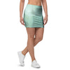 Teal Marble Mini Skirt-grizzshop