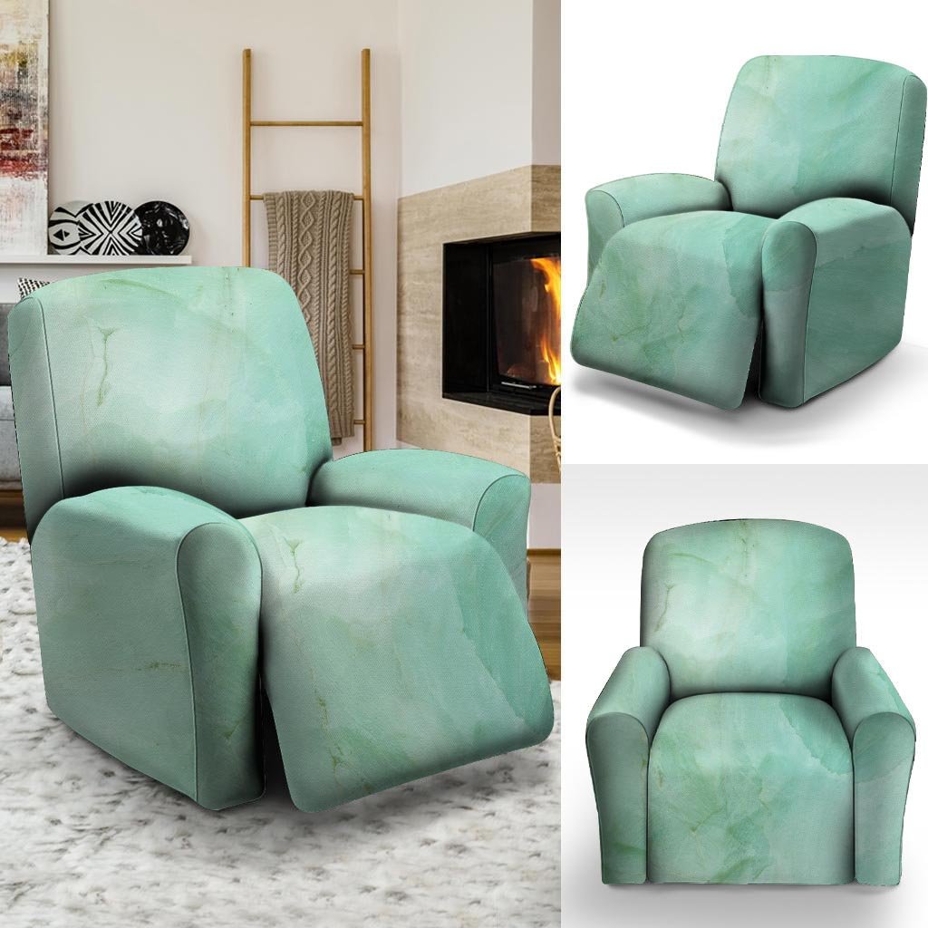 Teal Marble Recliner Cover-grizzshop