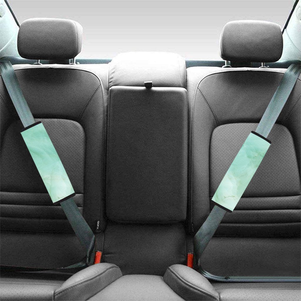 Teal Marble Seat Belt Cover-grizzshop