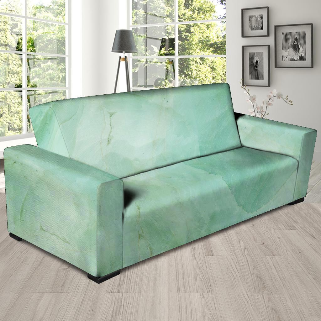 Teal Marble Sofa Cover-grizzshop