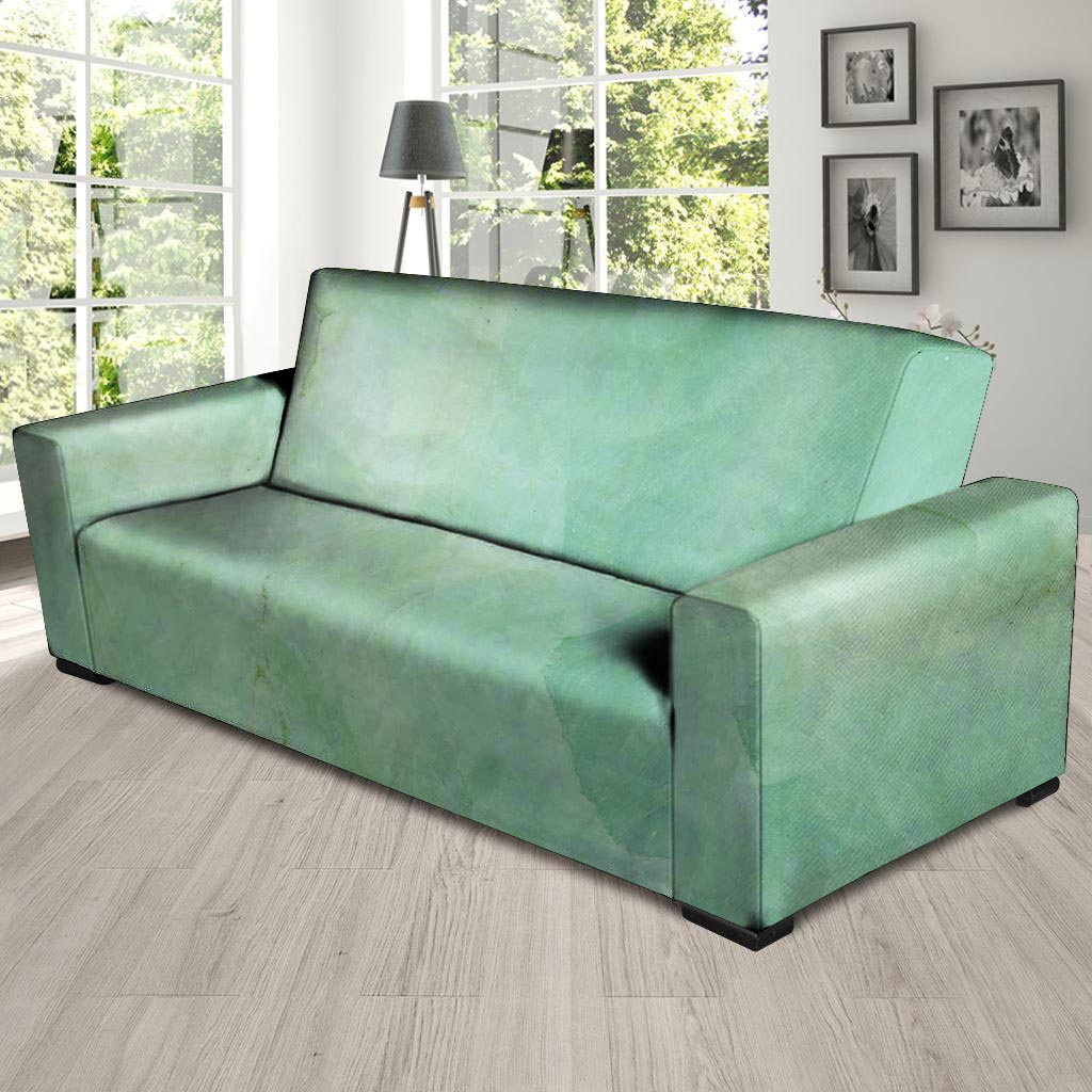 Teal Marble Sofa Cover-grizzshop