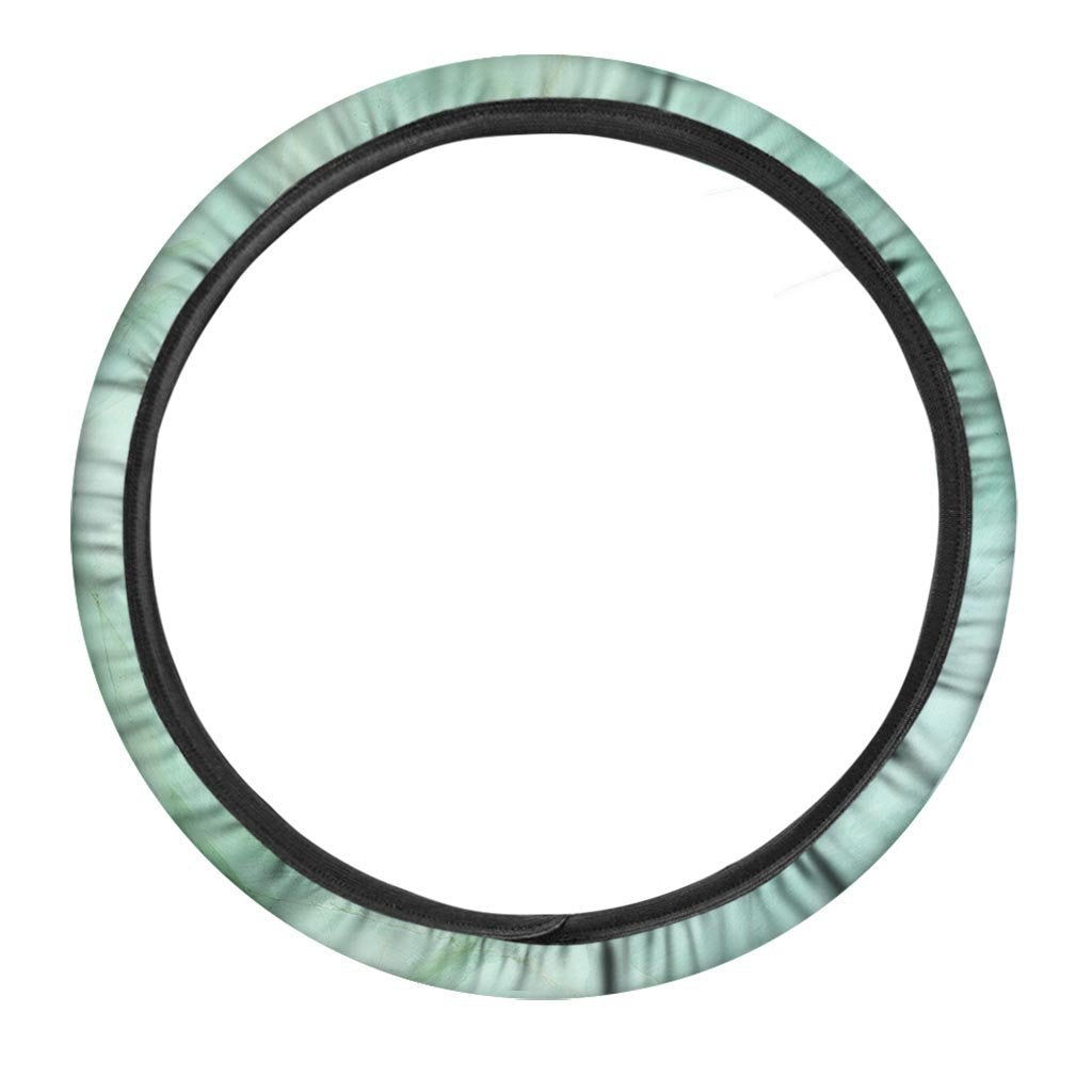 Teal Marble Steering Wheel Cover-grizzshop