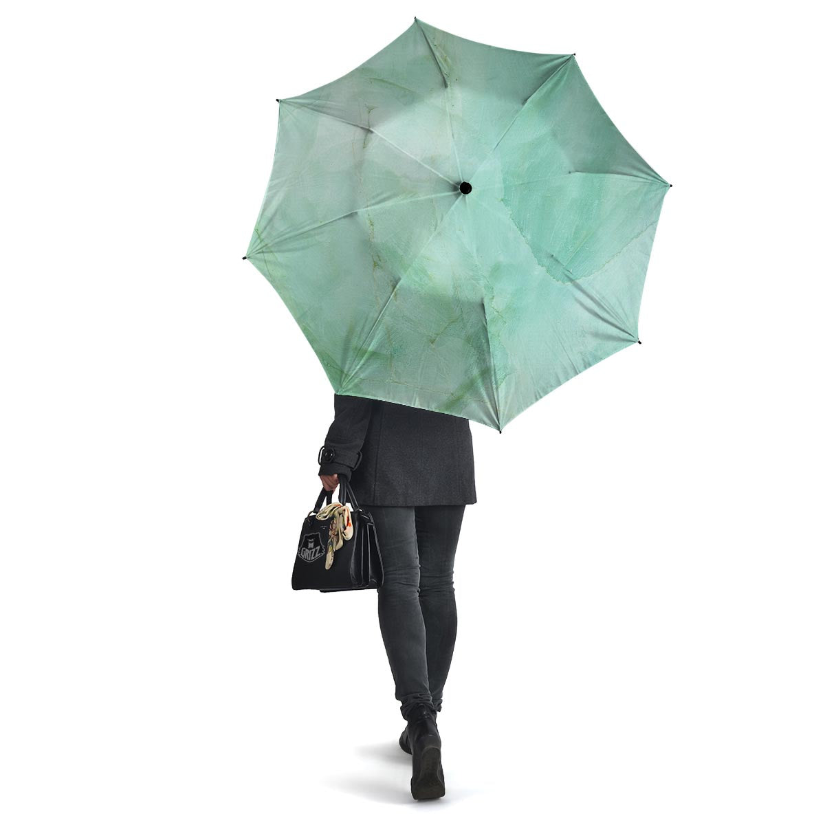 Teal Marble Umbrella-grizzshop