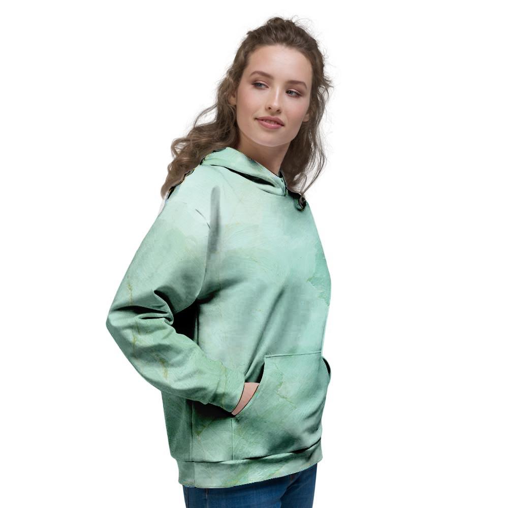 Teal Marble Women's Hoodie-grizzshop