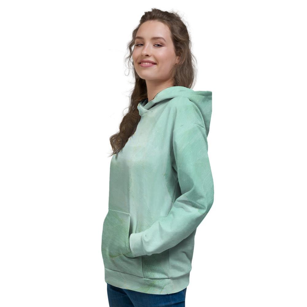 Teal Marble Women's Hoodie-grizzshop