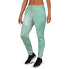 Teal Marble Women's Joggers-grizzshop