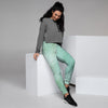 Teal Marble Women's Joggers-grizzshop