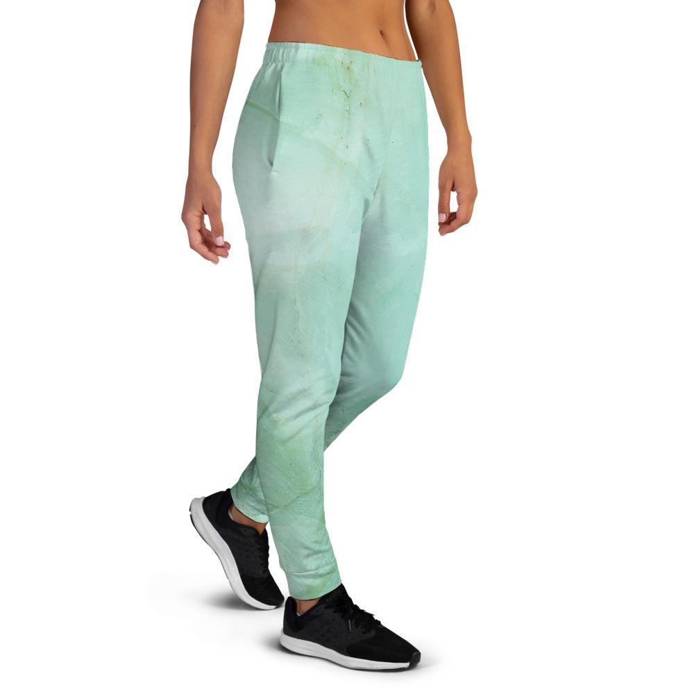 Teal Marble Women's Joggers-grizzshop