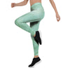 Teal Marble Women's Leggings-grizzshop