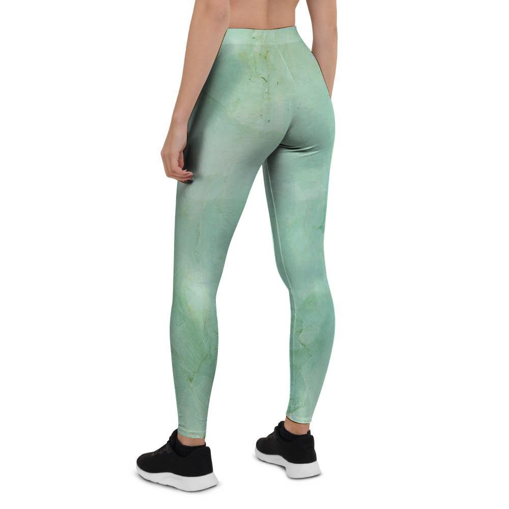 Teal Marble Women's Leggings-grizzshop