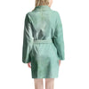 Teal Marble Women's Robe-grizzshop