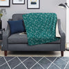 Teal Paisley Bandana Print Blanket-grizzshop