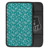 Teal Paisley Bandana Print Car Center Console Cover-grizzshop