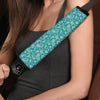 Teal Paisley Bandana Print Car Seat Belt Cover-grizzshop