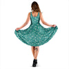 Teal Paisley Bandana Print Dress-grizzshop