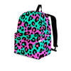 Teal Pink Leopard Backpack-grizzshop